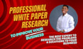 write industrial urgent white paper design, brochure, nft, crypto white paper