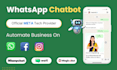 create whatsapp chatbot using official whatsapp API