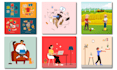 draw custom 2d flat illustrations or modern flat vector illustrations for you