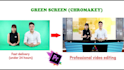 remove green screen, rotoscoping and chroma key