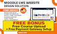 create and upgrade moodle lms website moodle course customization moodle