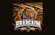 do amazing bearded dragon mascot logo in high definition
