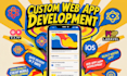 provide mobile app design services and custom web app development services