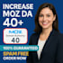 increase domain authority  moz da 40 plus
