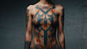 create a geometric tattoo design