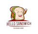 make necessary delicious sandwich cartoon logo