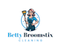 design betty broomstick cleaning logo