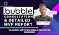 consult on bubble io mvp web app, mobile app development consulting