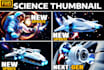 design amazing space science tech and mysterious youtube thumbnail