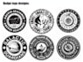 design a badge type logo for a brand or avatar