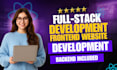 do website development as expert full stack frontend and backend developer