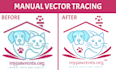 manually trace your logo or any image into vector