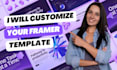 customize your framer template