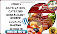 design catering website restaurant website recipe cooking baking website
