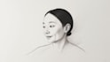 create a simple sketch portrait photo face