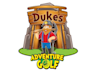 design beloved mining character miniature golf course logo