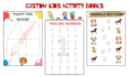 create kids children activity books, worksheets and learning pages