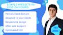 rapidly create a simple website