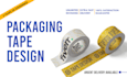 design unique custom packaging duct tape for brand in 2 hr