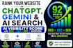 ai visibility score to rank website in chatgpt, gemini with GEO aeo SEO backlink