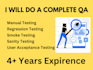 do manual QA testing