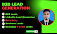 provide targeted b2b lead generation, linkedin leads by sales navigator