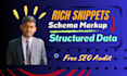 add schema markup, rich snippets and structured data