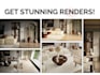 create 3d model and realistic render of interior design from floorplan