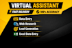 be your virtual assistant for data entry, web research and lead generation