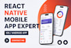 be using react native as react native developer for fintech app react native app