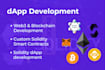 build blockchain based web3 solidity dapp smart contract on ethereum