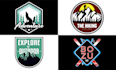 design outdoor, camping,fishing,mountain,sking patch for you