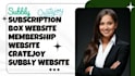 build subscription box website membership website cratejoy subbly website
