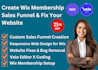 create wix membership sales funnel velo editor x coding clone fix website
