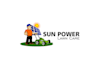 make extraordinary genuine sun power lawn care logo
