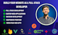 develop full stack web app using react js, node js, express, and mongodb