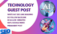 do technology guest posts on high da technology blogs with do follow backlink
