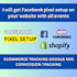 set up or fix meta pixel, facebook conversion API, and ga4