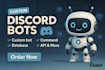 create a professional custom discord bot using python