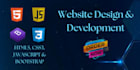 be your front end web developer using html, css, bootstrap, js