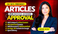 write 30 seo friendly articles for fast google adsense approval