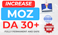 increase domain authority moz da 30