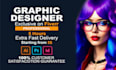 do any job using adobe photoshop illustrator or indesign as a graphic designer