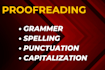 do proofreading and editing