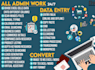 do data entry, web research, and virtual assistance services
