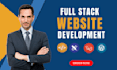 do website development as perfect full stack web developer