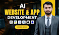 do ai website, ai chatbot, ai app, ai web application, ai software developer