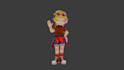 create game ready 3d lowpoly vrm