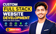 do full stack website development as mern stack developer, backend frontend dev