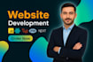do website development as full stack developer with PHP laravel and react js